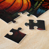 Herbst-Buntglas-Puzzle Puzzle (Seite)