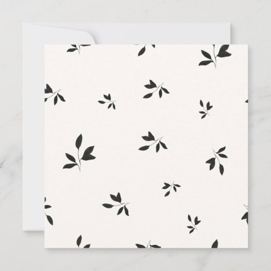 Herbst Burgund Floral Save the Date Einladung (Rückseite)