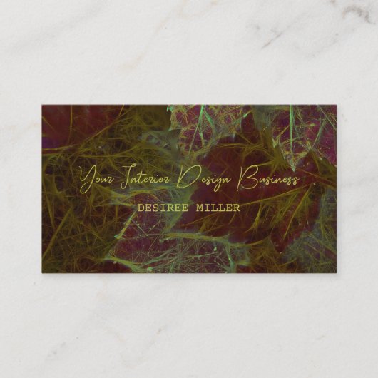 Herbst Burgund Gold glühende dunkle Ahorn-Blätter Visitenkarte (Vorderseite)