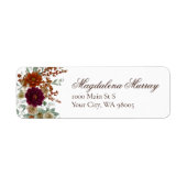 Herbst Burgund & verbrannte orangefarbene rustikal (Vorne)