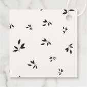 Herbst-Burgundy-Blumenzelt Geschenkanhänger (Rückseite)