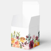 Herbst-Burgundy Blush Bloral Blossom Hochzeit Geschenkschachtel (Geöffnet)