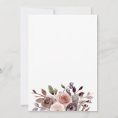 Herbst Burgundy Geodäsie Einladung (Rückseite)