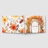 Herbst Burgundy Orange Arch Wedding Gästebuch (Voll)