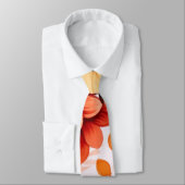 Herbst Burgundy Orange Floral Wedding Trauzeugen Krawatte (Gebunden)