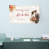 Herbst Burgundy Orange Probe Dinner Banner (Messeveranstaltung)