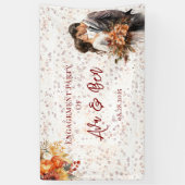 Herbst Burgundy Orange Probe Dinner Banner (Vertikal)
