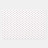 Herbst Burgundy Polka Dot und gestreift und fest Geschenkpapier Set (Vorderseite 2)