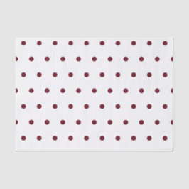 Herbst-Burgundy-Polka-Dots-Muster Seidenpapier