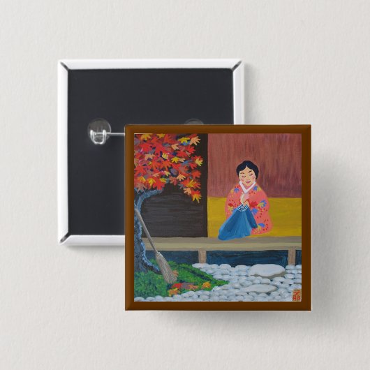 Herbst Button (Vorne & Hinten)