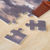 Herbst-Café-Aquarell Herbstlaub Puzzle (Seite)