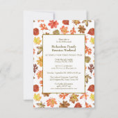 Herbst Camping Family Wiedersehen Jamboree GRILLEN Einladung (Vorderseite)