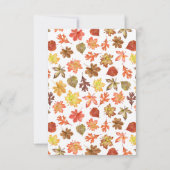 Herbst Camping Family Wiedersehen Jamboree GRILLEN Einladung (Rückseite)