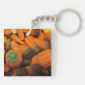 Herbst Candy Corn Acrylic Schlüsselanhänger (Rückseite)