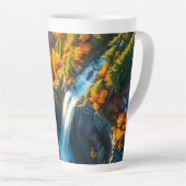 Herbst-Canyon-Wasserfall – Lebendiger Herbstwald Milchtasse (Rechte Ecke)