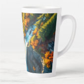 Herbst-Canyon-Wasserfall – Lebendiger Herbstwald Milchtasse (Rechts)
