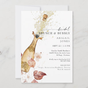 Herbst Champagne Bridal Brunch & Bubbly Einladung