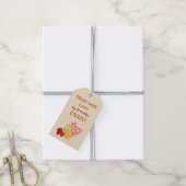 Herbst Check Äpfel Blätter MIT LIEBE GEMACHT Geschenkanhänger (Mit Garn)