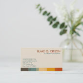 Herbst-Chic färbt Visitenkarte (Stehend Vorderseite)