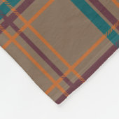 Herbst Chic Kariert Fleece Blanket (Ecke)