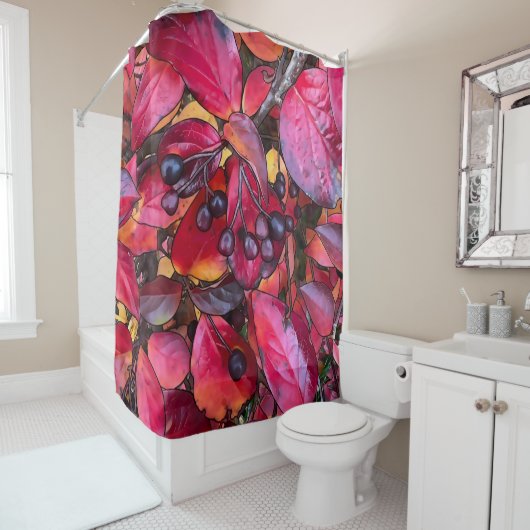 Herbst-Chokekerinen - Duschvorhang (Beispiel)