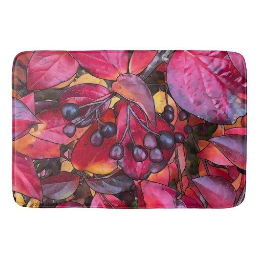 Herbst-Chokekerinen - Große Badematte (Vorderseite)