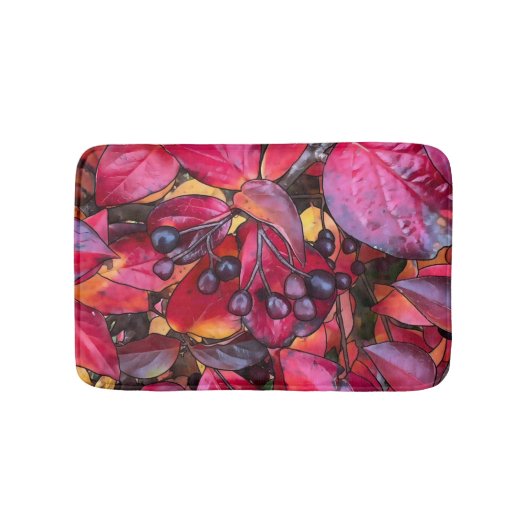 Herbst-Chokekerinen - kleine Badematte (Vorderseite)