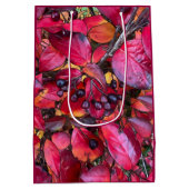 Herbst-Chokekerinen - Mittlere Geschenktasche Geschenktüte (Rückseite)