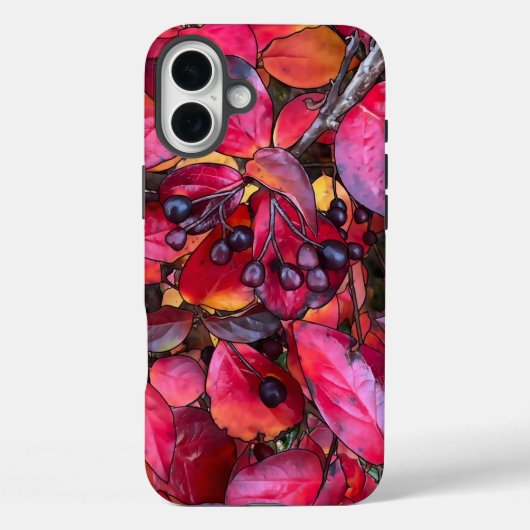 Herbst-Chokekirschen - harte Telefonzelle Case-Mate iPhone Hülle (Rückseite)