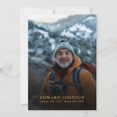 Herbst Christliche Feier Lebensbeerdigung Foto Einladung (Rückseite)