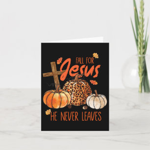 Herbst Christlicher Erntedank fallen für Jesus Er  Karte