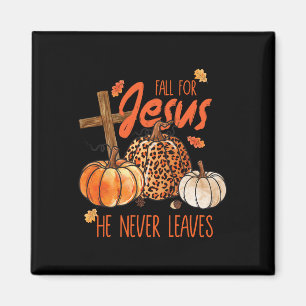 Herbst Christlicher Erntedank fallen für Jesus Er Magnet