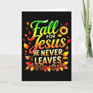 Herbst christliches Erntedankfest Jesus Mein Liebl Karte
