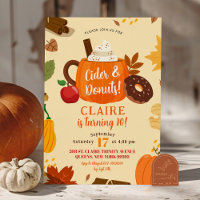 Herbst-Cider und Donuts Herbst-Geburtstagsfeier