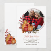 Herbst-Circle-Foto-Open-House Einladung (Vorne/Hinten)