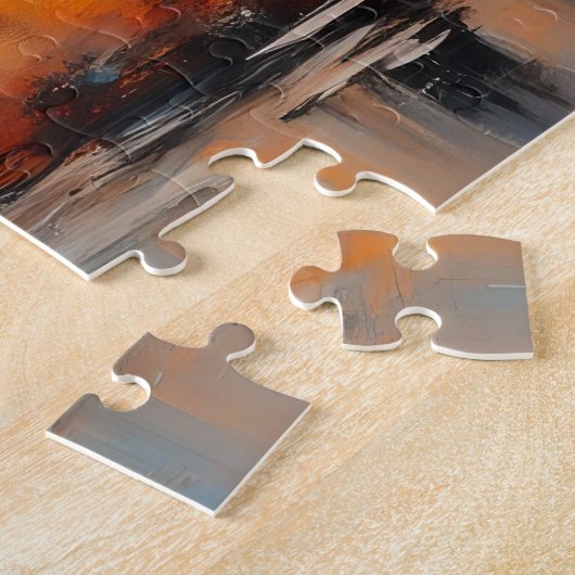 Herbst City Skyline Sunset Puzzle (Seite)