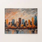 Herbst City Skyline Sunset Puzzle (Horizontal)