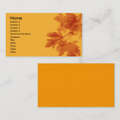 Herbst-Cluster Visitenkarte (Vorne/Hinten)