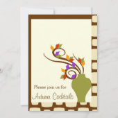 Herbst-Cocktail-Party Einladung (Vorderseite)