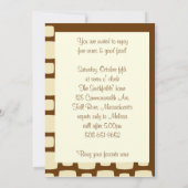 Herbst-Cocktail-Party Einladung (Rückseite)