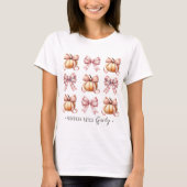 Herbst Coquette Pumpkin T-Shirt (Vorderseite)
