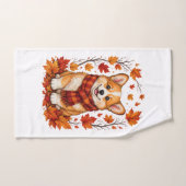 Herbst Corgi Hund Kuschelig Handtuch (Handtuch)