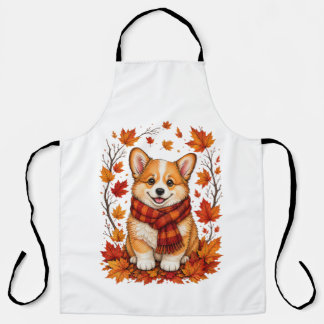 Herbst Corgi Hund Kuschelig Schürze