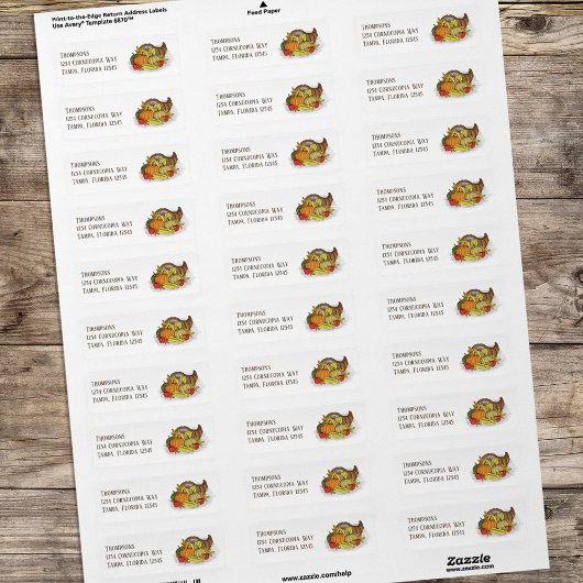 Herbst Cornucopia Elegantes Wasserfarbenland