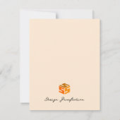 Herbst Cornucopia Feiertagskarte (Rückseite)