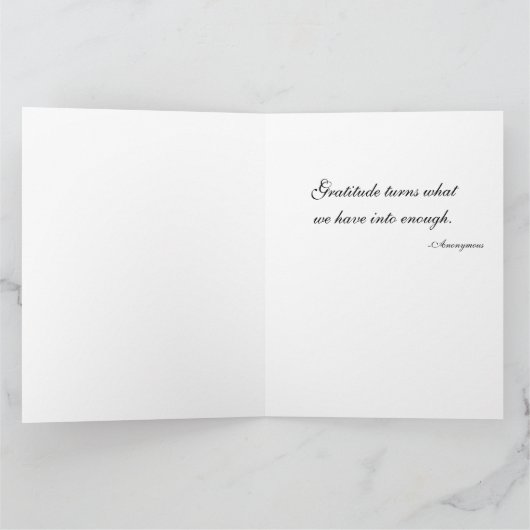 Herbst Cornucopia Karte (Innenseite)