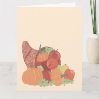 Herbst Cornucopia Karte