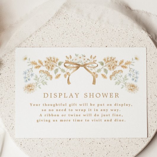 Herbst Cottage Brautdusche Display Dusche Begleitkarte