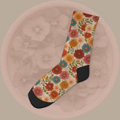 Herbst Cottagecore Blumen Socken