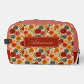 Herbst Cottagecore Floral Waschbeutel (Vorderseite)